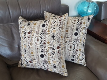 Earth Tone Medallion Throw Pillows (set of 2)