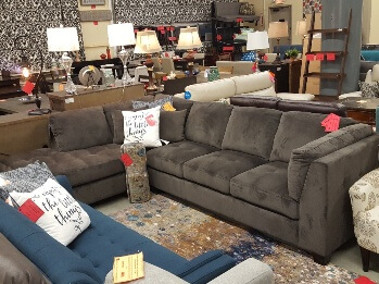 Emerald Plush Chocolate Sectional with Chaise