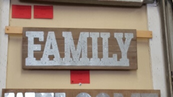 CBK Family Hardwood & Galvanized Wall Sign