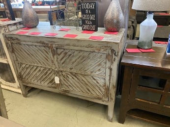 Vintage Furniture Felix 2-Door Console in Jes Grey