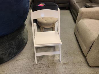 White Wood Folding Chair