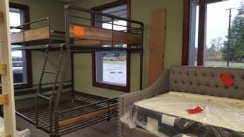 Encore Home Furnishings Search Results Brantley Metal Full Over Queen Bunk Bed