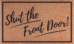 Mohawk Shut the Front Door Welcome Mat 18x30