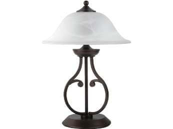 Coaster Elegant Black Table Lamp with Frosted White Glass Shade