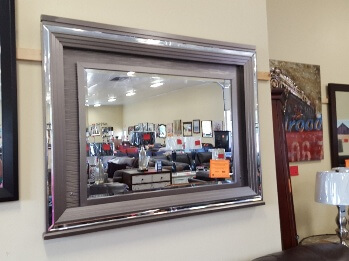 Homelegance Glamorous Charcoal Mirror with LED Lighting