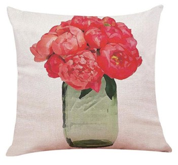 Green Ball Jar Throw Pillow