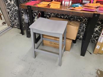 Ashley Backless Grey Barstool