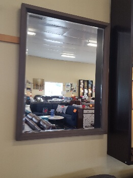 Rustic Grey Hardwood Mirror