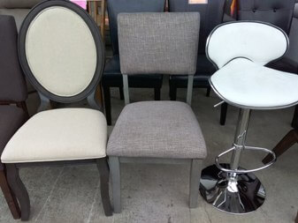 Homelegance Grey Tweed Side Chair