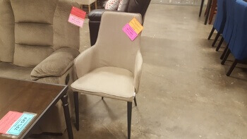 Casana Silver Fabric Accent Chair (blemish)