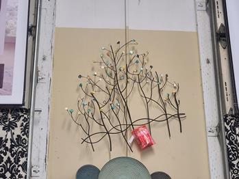 Presley Gemstone Trees Metal Wall Art