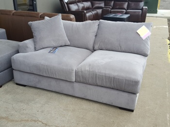 Jonathan Louis Parallel Dove One-Arm Sofa