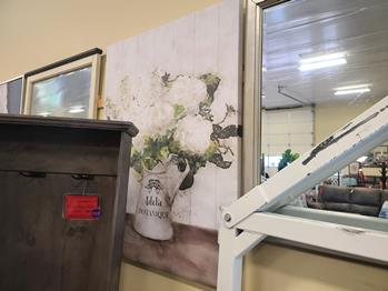Farm Fresh White Florals in Vase Wall Art