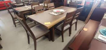 Whitley Live Edge Dining Table with 6 Chairs