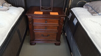 Ashley Leahlyn Nightstand with Carved & Gold Accents