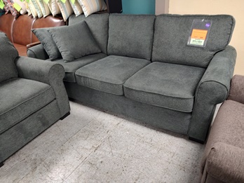 Manwah Charcoal Fabric Sofa