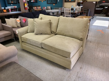 McCreary Modern Textured Light Sage One-Arm Sofa