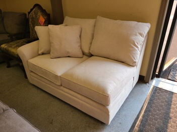 McCreary Modern Textured Beige One-Arm Sofa