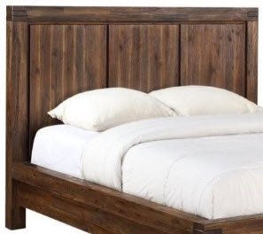Modus Meadow Brick Brown Hardwood Queen Headboard