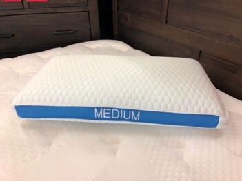 BedTech Blue Ice Medium-Loft Gel Memory Foam Pillow