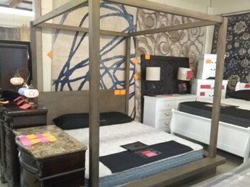 Modus Melbourne Dark Pine Full Canopy Bed