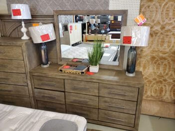 Modus Melbourne Dark Pine Dresser with Mirror