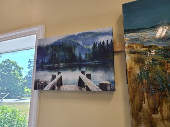 Dock on a Lake Wall Art