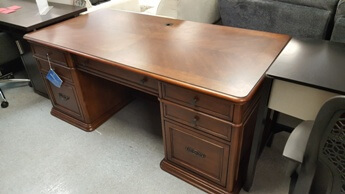 Riverside Clinton Hill Cherry Finish Executive Desk