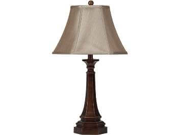 Coaster Bronze Table Lamp with Octagonal Base