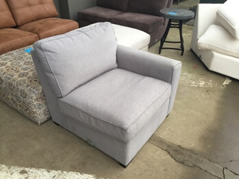 Jonathan Louis Light Silver One-Arm Chair