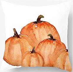 Orange Pumpkins Throw Pillow