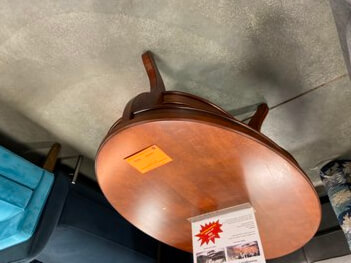 Homelegance Cherry Finish Oval Coffee Table