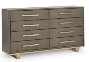 Pulaski Petra Grey 8-Drawer Dresser