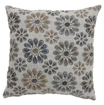 Furniture of America Kyra Grey Throw Pillows (set of 2)