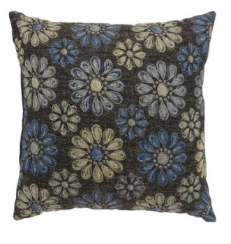 Furniture of America Kyra Navy Throw Pillows (set of 2)