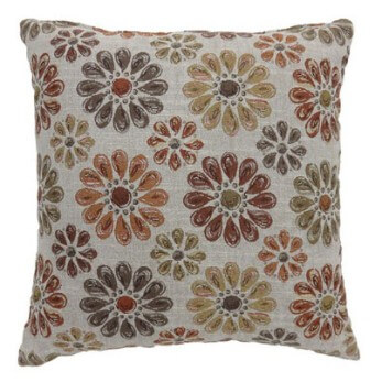 Furniture of America Kyra Orange Throw Pillows (set of 2)