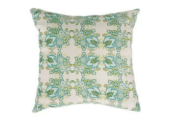 Furniture of America Light Green & Teal Floral Throw Pillows