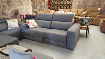 Jason Furniture Pocono Slate Fabric Power Reclining 2-Piece Loveseat
