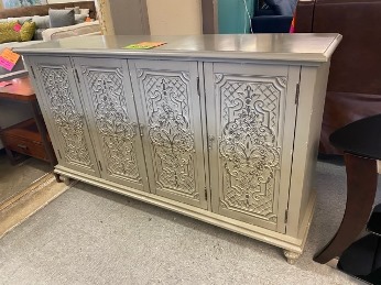 Home Meridian Pruitt Grey Credenza