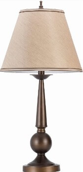 Coaster Sculpted Bronze Table Lamp with Round Shade