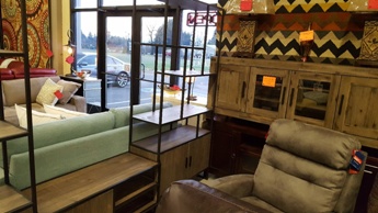 Modus Soho Rustic Java Wide Bookcase