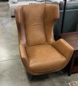 Adney Camel Brown Swivel Accent Chair