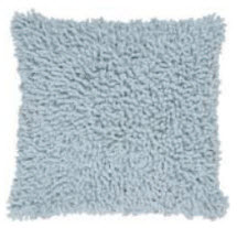 Rizzy Silver Textured Shag Throw Pillows (set of 2)