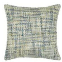 Rizzy Blue & Ivory Textured Tweed Throw Pillows (set of 2)
