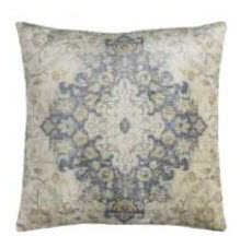 Rizzy Beige, Ivory & Charcoal Medallion Throw Pillow