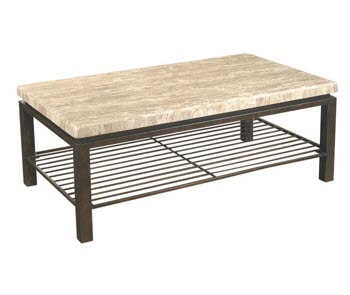 Bernhardt Tempo Travertine Marble Top Coffee Table