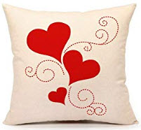 Valentine Hearts Throw Pillow