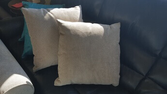 Jonathan Louis Variegated Ivory & Beige Throw Pillows (set of 2)