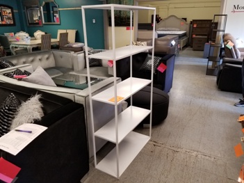Modus White Metal Bookcase