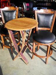 Wine Barrel Bistro Table